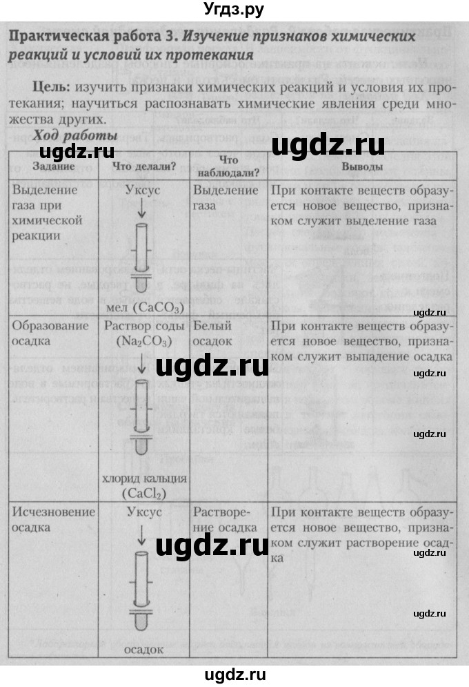 ГДЗ (Решебник №2) по химии 7 класс И. Е. Шиманович / практическая работа номер / 3