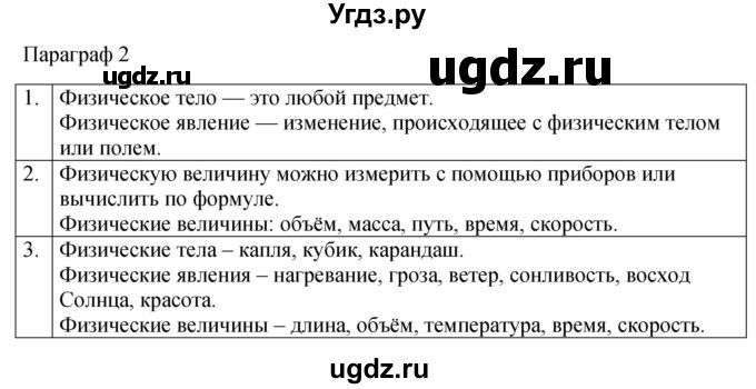 ГДЗ (Решебник к учебнику 2022) по физике 7 класс Л.А. Исаченкова / контрольные вопросы / §2