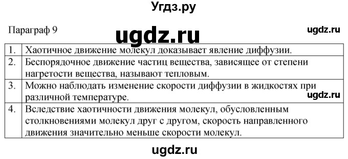 ГДЗ (Решебник к учебнику 2022) по физике 7 класс Л.А. Исаченкова / контрольные вопросы / §9