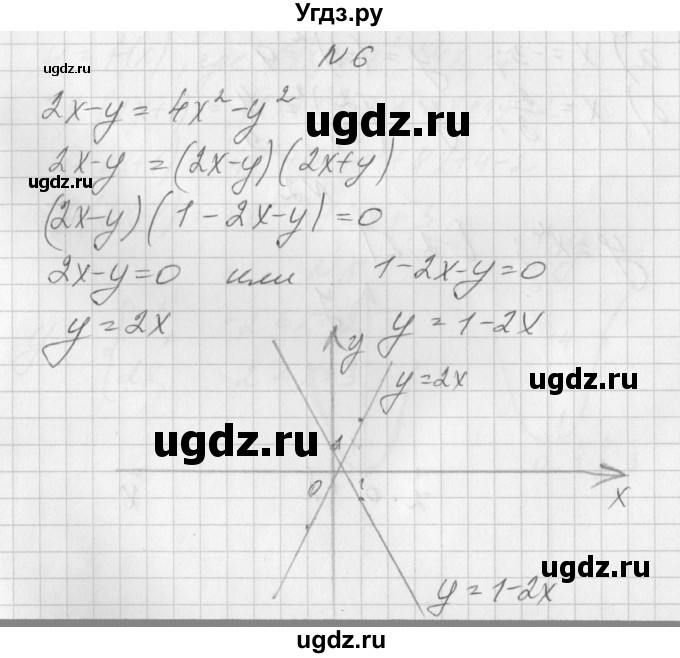 ГДЗ (Решебник) по алгебре 7 класс (дидактические материалы, к учебнику Мордкович) Попов М.А. / контрольная работа №7 / вариант 4 / 6