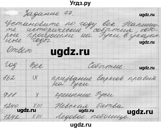 ГДЗ (Решебник) по окружающему миру 3 класс (рабочая тетрадь) Н.Я. Дмитриева / упражнение номер / 77