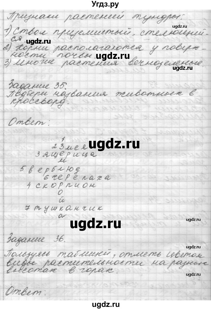 ГДЗ (Решебник) по окружающему миру 4 класс (рабочая тетрадь) О.Т. Поглазова / часть 1. страница номер / 55(продолжение 3)