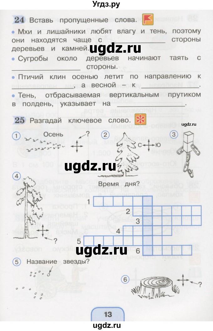 ГДЗ (Тетрадь 2016) по окружающему миру 4 класс (рабочая тетрадь) О.Т. Поглазова / часть 1. страница / 13