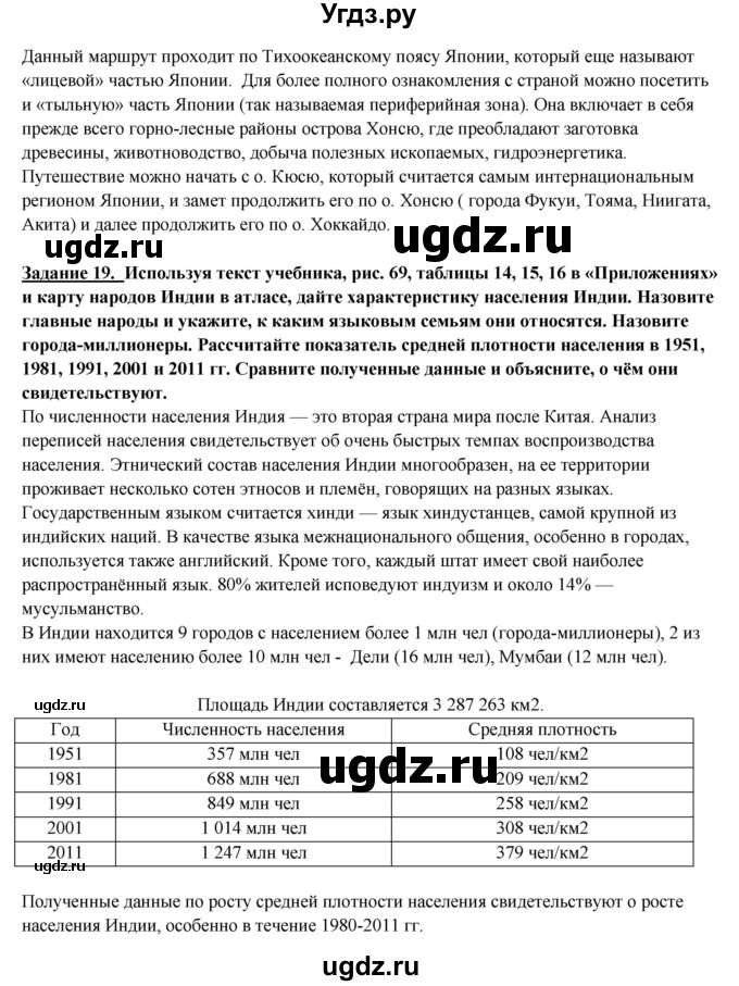 ГДЗ (Решебник) по географии 10 класс В.П. Максаковский / тема номер / 7(продолжение 11)