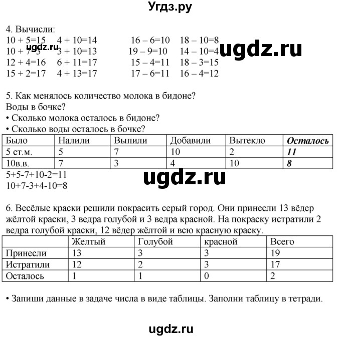 ГДЗ (Решебник) по математике 1 класс Башмаков М.И. / часть 2. страница номер / 67