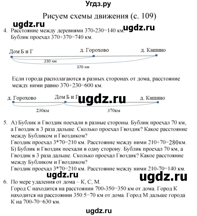 ГДЗ (Решебник) по математике 3 класс Башмаков М.И. / часть 1. страница / 109
