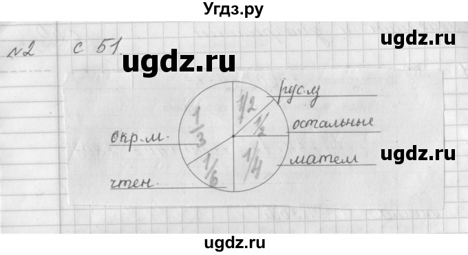 ГДЗ (Решебник) по математике 4 класс (рабочая тетрадь) Башмаков М.И. / часть 2. страница / 51