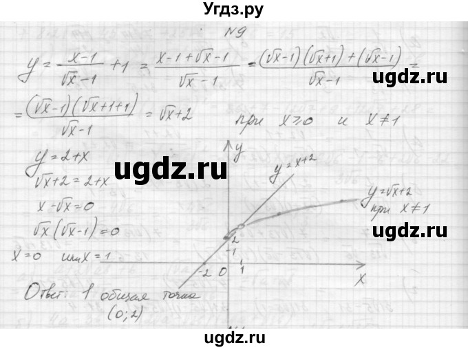 ГДЗ (Решебник) по алгебре 8 класс (дидактические материалы) Звавич Л.И. / самостоятельные работы. вариант 1 / С-16 / 9