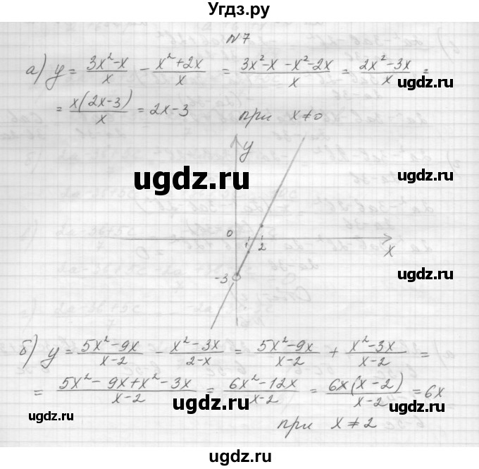 ГДЗ (Решебник) по алгебре 8 класс (дидактические материалы) Звавич Л.И. / самостоятельные работы. вариант 1 / С-3 / 7