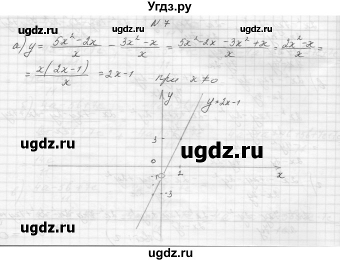 ГДЗ (Решебник) по алгебре 8 класс (дидактические материалы) Звавич Л.И. / самостоятельные работы. вариант 2 / С-3 / 7