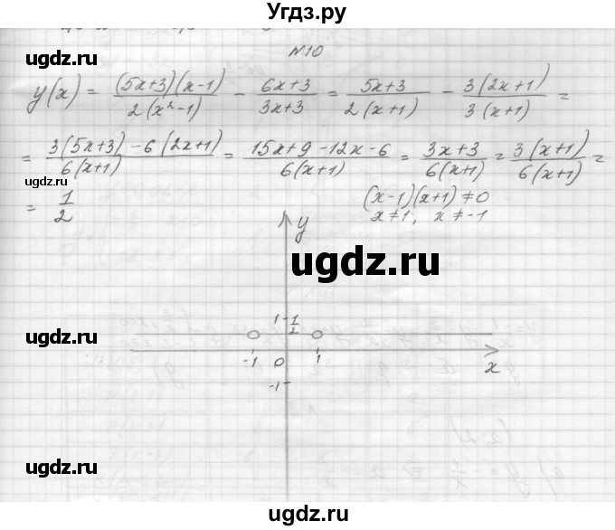 ГДЗ (Решебник) по алгебре 8 класс (дидактические материалы) Звавич Л.И. / самостоятельные работы. вариант 2 / С-7 / 10