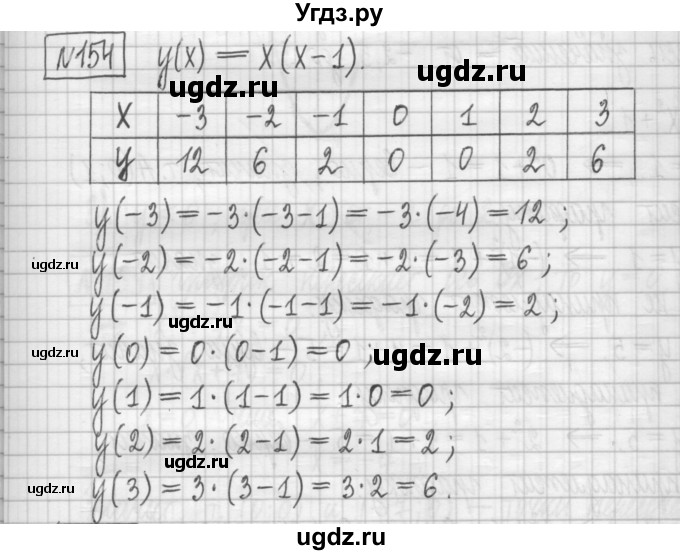 ГДЗ (Решебник) по алгебре 7 класс (дидактические материалы) Мерзляк А.Г. / упражнение / вариант 1. номер / 154