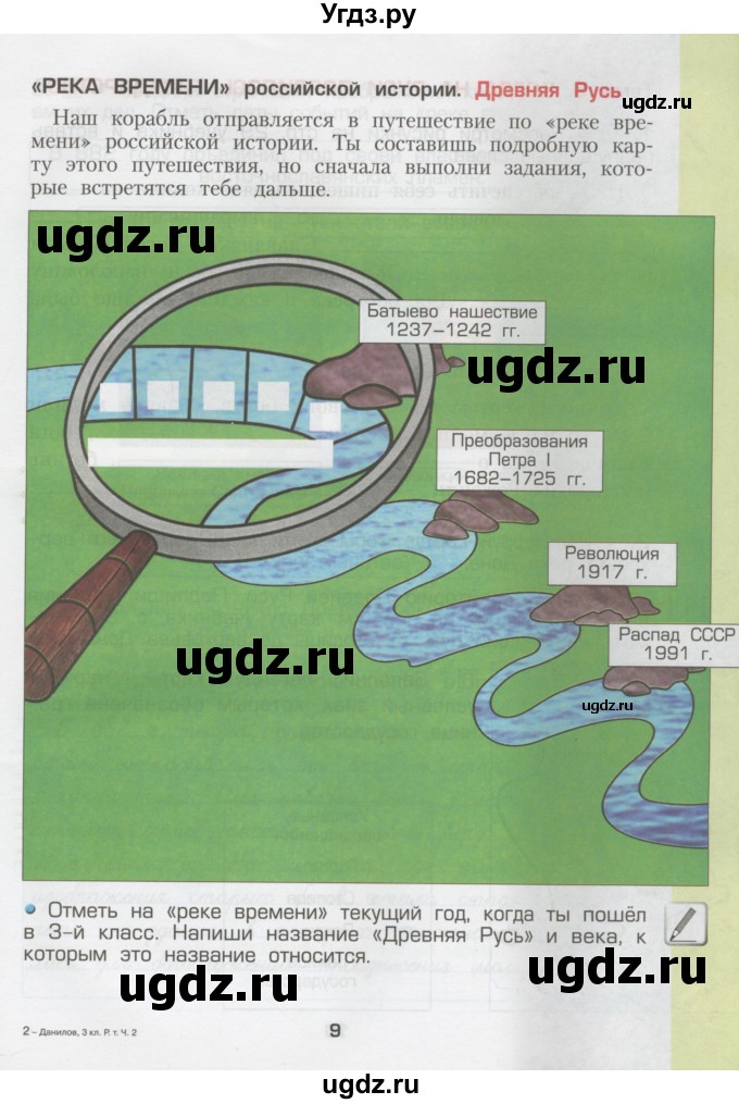 ГДЗ (Тетрадь) по окружающему миру 3 класс (рабочая тетрадь) Вахрушев А.А. / часть 2 (страница) / 9