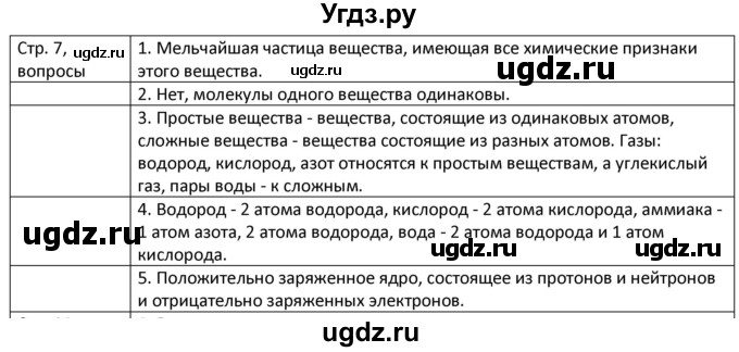 ГДЗ (Решебник) по физике 8 класс Грачев А.В. / страница номер / 7