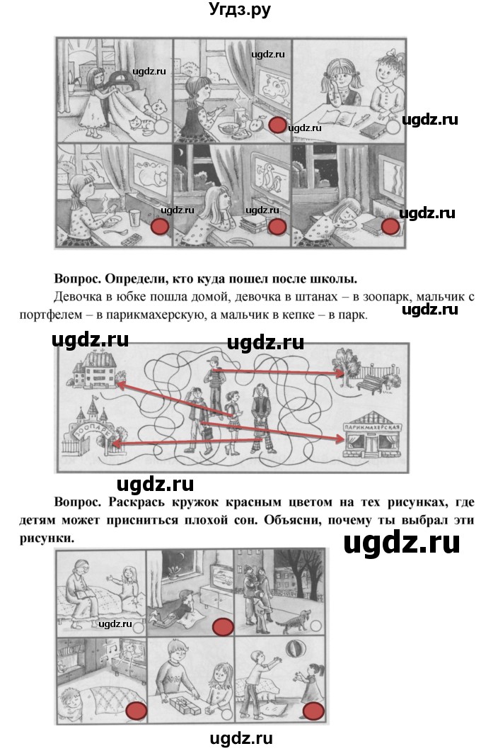 ГДЗ (Решебник) по окружающему миру 1 класс (рабочая тетрадь) Ивченкова Г.Г. / часть 1. страница номер / 16(продолжение 2)