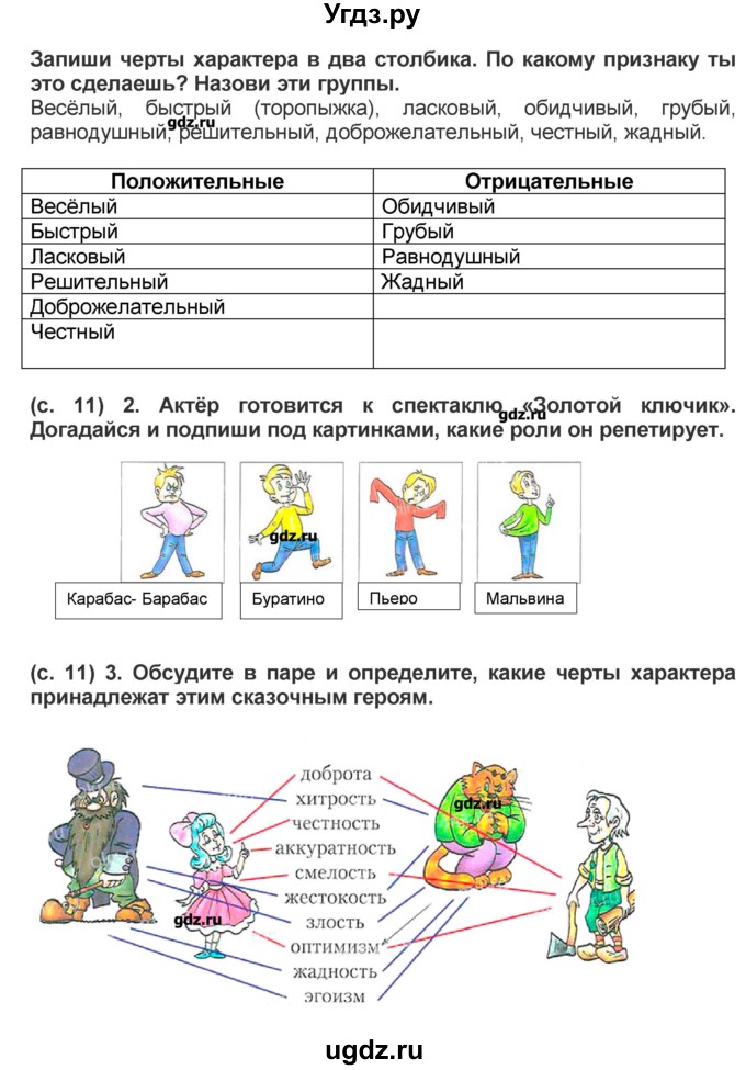 ГДЗ (Решебник) по окружающему миру 4 класс (рабочая тетрадь) Вахрушев А.А. / часть 2 (страница) / 11(продолжение 2)