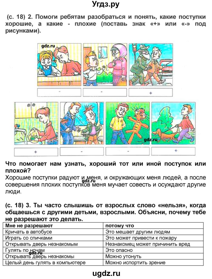 ГДЗ (Решебник) по окружающему миру 4 класс (рабочая тетрадь) Вахрушев А.А. / часть 2 (страница) / 18