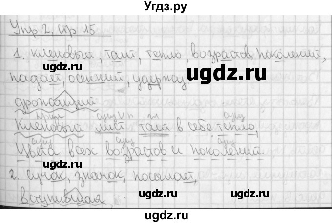 ГДЗ (Решебник) по русскому языку 7 класс (рабочая тетрадь) Рыбченкова Л.М. / часть 1. страница / 15