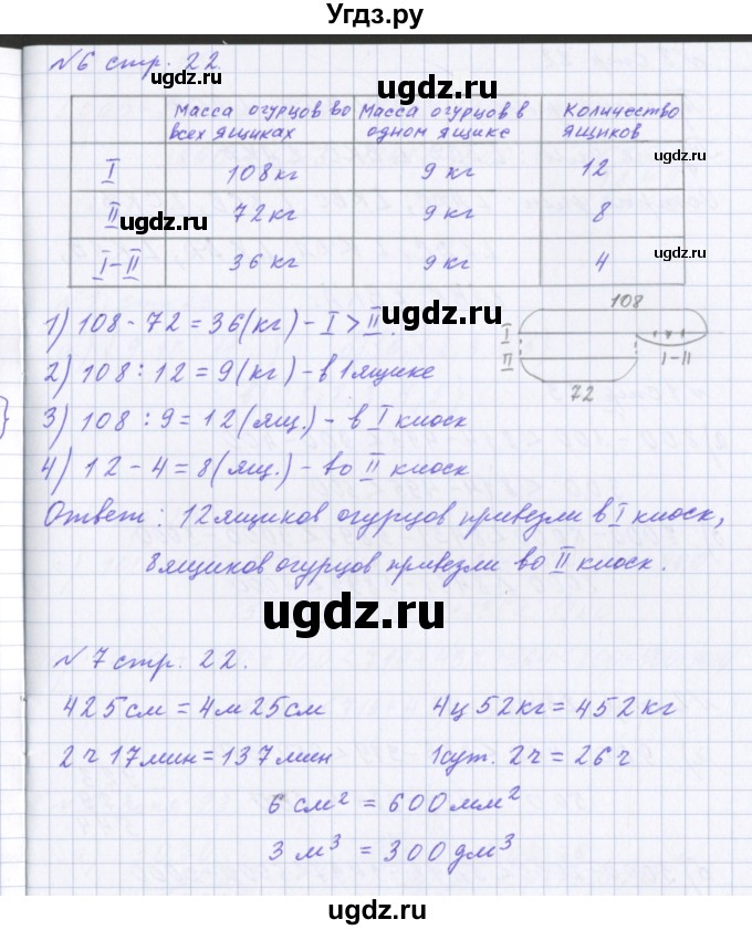 ГДЗ (Решебник 2017) по математике 4 класс (рабочая тетрадь) Петерсон Л.Г. / часть 1. страница / 22