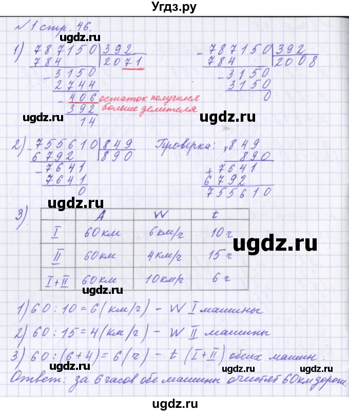 ГДЗ (Решебник 2017) по математике 4 класс (рабочая тетрадь) Петерсон Л.Г. / часть 1. страница / 46