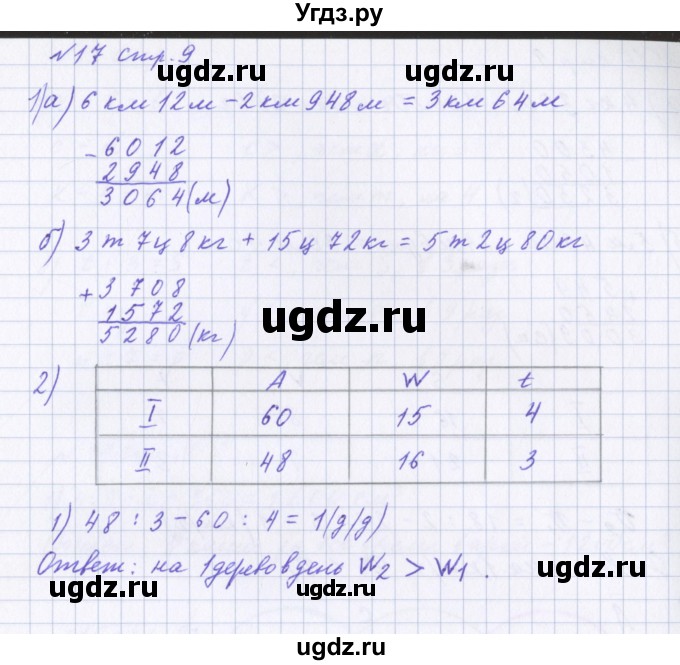 ГДЗ (Решебник 2017) по математике 4 класс (рабочая тетрадь) Петерсон Л.Г. / часть 1. страница / 9(продолжение 2)