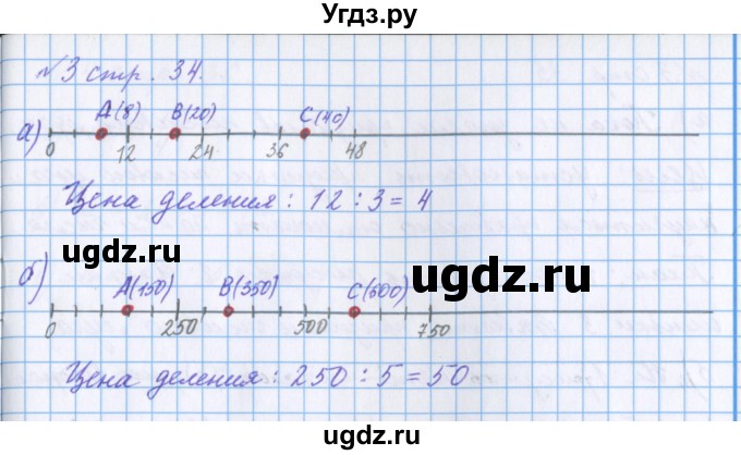 ГДЗ (Решебник 2017) по математике 4 класс (рабочая тетрадь) Петерсон Л.Г. / часть 2. страница / 34(продолжение 2)