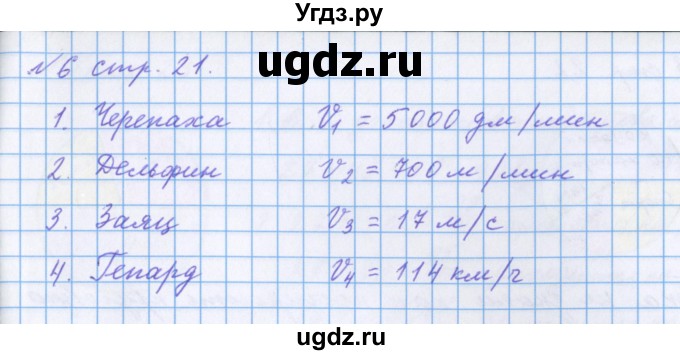 ГДЗ (Решебник 2017) по математике 4 класс (рабочая тетрадь) Петерсон Л.Г. / часть 3. страница / 21(продолжение 2)