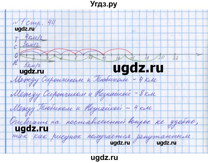 ГДЗ (Решебник 2017) по математике 4 класс (рабочая тетрадь) Петерсон Л.Г. / часть 3. страница / 44