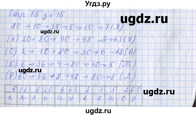 ГДЗ (Решебник к новой тетради) по математике 3 класс (рабочая тетрадь) Дорофеев Г.В. / часть 2. страницы / 75