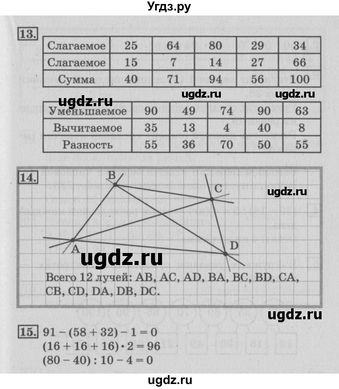 ГДЗ (Решебник №3 к старой тетради) по математике 3 класс (рабочая тетрадь) Дорофеев Г.В. / часть 1. страницы / 27(продолжение 2)