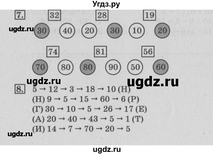 ГДЗ (Решебник №3 к старой тетради) по математике 3 класс (рабочая тетрадь) Дорофеев Г.В. / часть 1. страницы / 42