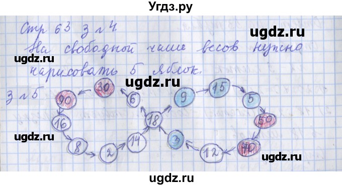 ГДЗ (Решебник 2020) по математике 3 класс (рабочая тетрадь) Дорофеев Г.В. / часть 1. страницы / 63