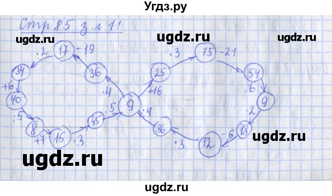 ГДЗ (Решебник 2020) по математике 3 класс (рабочая тетрадь) Дорофеев Г.В. / часть 1. страницы / 85