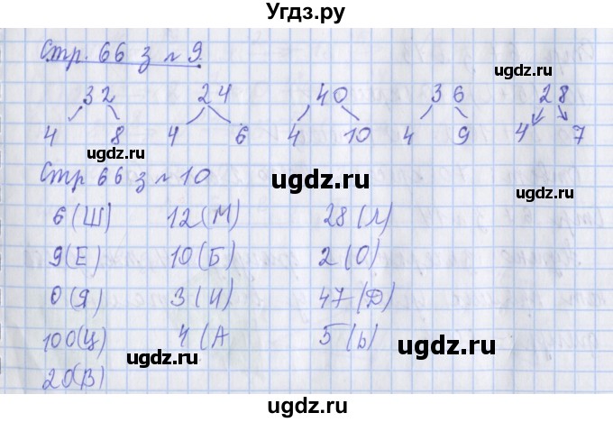 ГДЗ (Решебник 2017 №1) по математике 3 класс (рабочая тетрадь) Дорофеев Г.В. / часть 1. страницы / 66