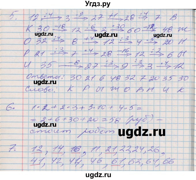 ГДЗ (Решебник 2017 №2) по математике 3 класс (рабочая тетрадь) Дорофеев Г.В. / часть 1. страницы / 71