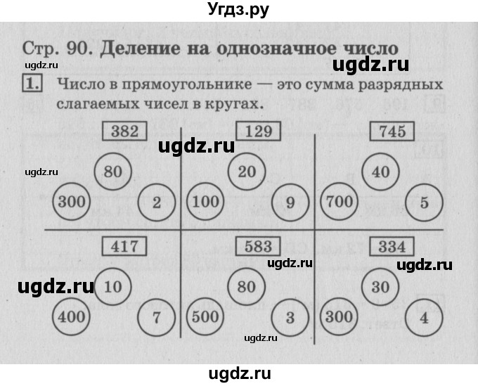 ГДЗ (Решебник 2017 №3) по математике 3 класс (рабочая тетрадь) Дорофеев Г.В. / часть 2. страницы / 90