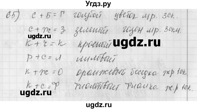 ГДЗ (Решебник) по русскому языку 4 класс (рабочая тетрадь) Нечаева Н.В. / часть 1 / упражнение / 65