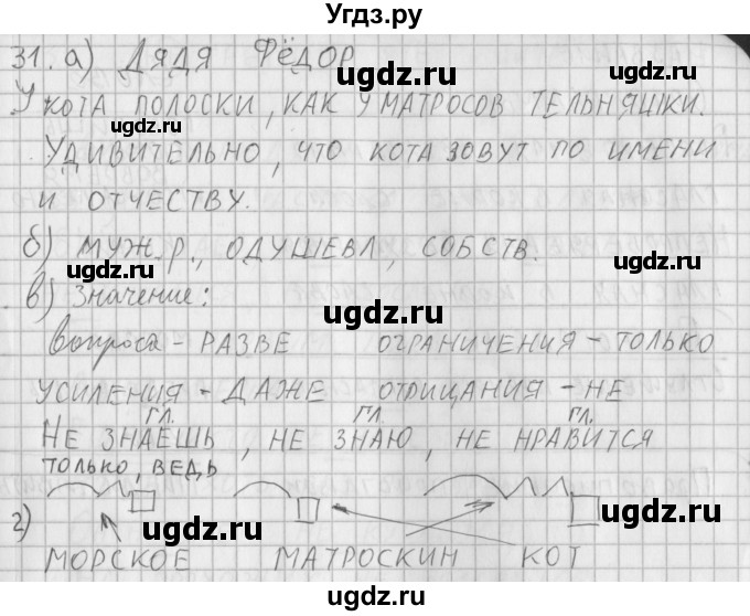 ГДЗ (Решебник) по русскому языку 3 класс (рабочая тетрадь) Нечаева Н.В. / тетрадь №2. упражнение / 31