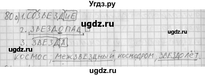 ГДЗ (Решебник) по русскому языку 3 класс (рабочая тетрадь) Нечаева Н.В. / тетрадь №1. упражнение / 80