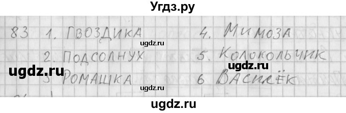 ГДЗ (Решебник) по русскому языку 3 класс (рабочая тетрадь) Нечаева Н.В. / тетрадь №2. упражнение / 83