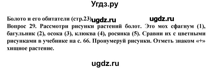 ГДЗ (Решебник) по окружающему миру 3 класс (рабочая тетрадь) Федотова О.Н. / часть 2. страница номер / 23