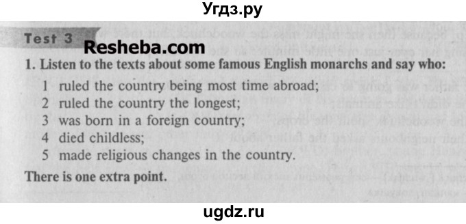 ГДЗ (Учебник) по английскому языку 7 класс (тесты) Тер-Минасова С.Г. / test 3 / 1