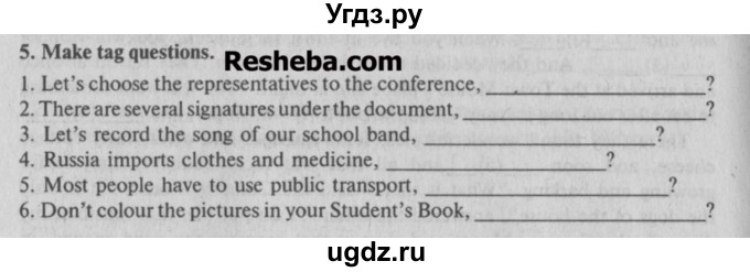 ГДЗ (Учебник) по английскому языку 7 класс (тесты) Тер-Минасова С.Г. / test 4 / 5