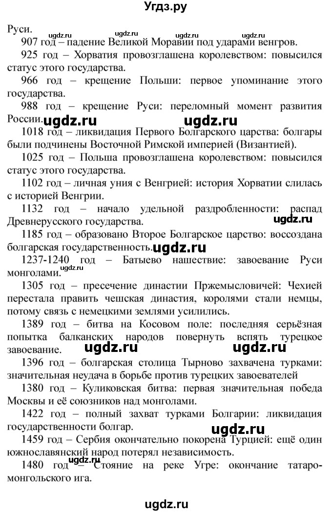 ГДЗ (Решебник) по истории 6 класс В. А. Федосик / обобщение к 1 и 2 разделу / 8(продолжение 2)