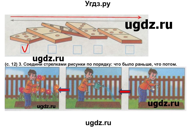 ГДЗ (Решебник) по окружающему миру 1 класс (рабочая тетрадь Школа 2100) Вахрушев А.А. / страница номер / 12(продолжение 2)