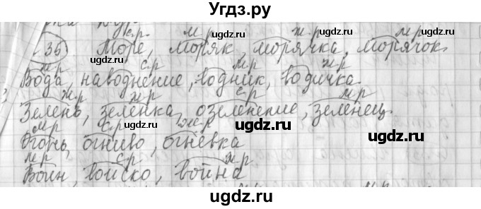 ГДЗ (Решебник) по русскому языку 3 класс (рабочая тетрадь) Климанова Л.Ф. / часть 2. упражнение / 35