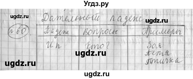 ГДЗ (Решебник) по русскому языку 3 класс (рабочая тетрадь) Климанова Л.Ф. / часть 2. упражнение / 60