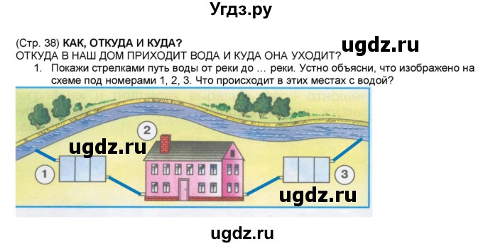 ГДЗ (Решебник №1) по окружающему миру 1 класс (рабочая тетрадь) Плешаков А.А. / часть 1. страница номер / 38