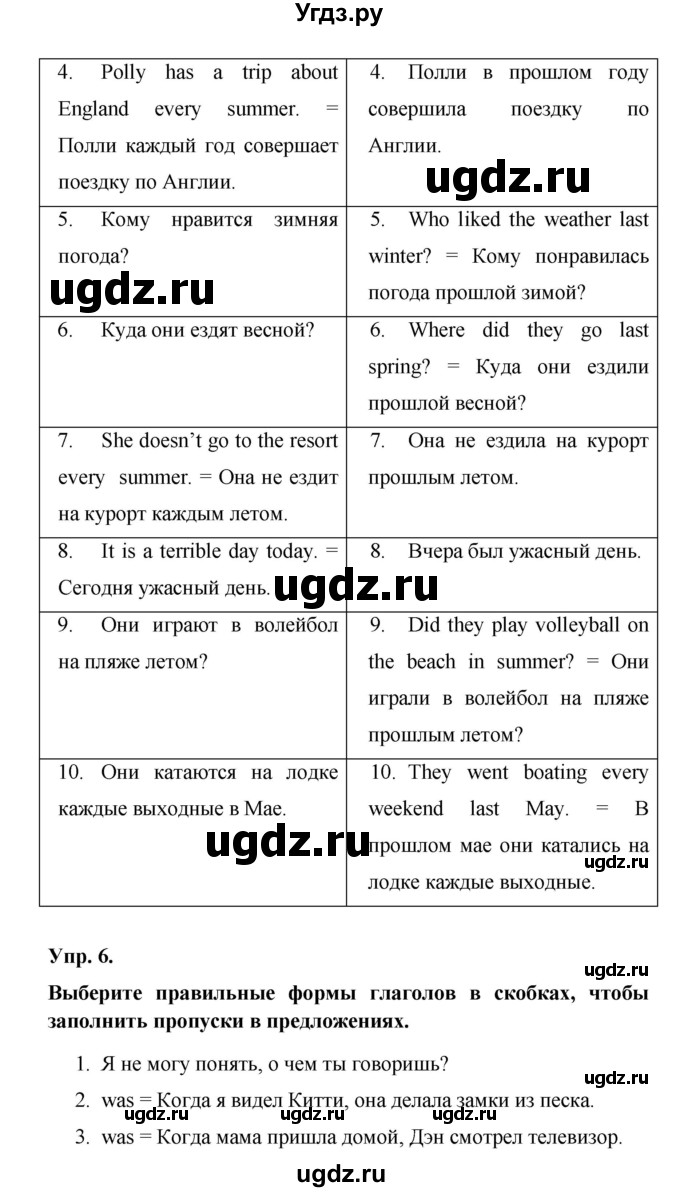 ГДЗ (Решебник) по английскому языку 6 класс (лексико-грамматический практикум Rainbow) Афанасьева О.В. / страница номер / 30(продолжение 2)