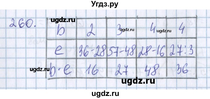 ГДЗ (Решебник) по математике 3 класс Давыдов В.В. / упражнение / 260
